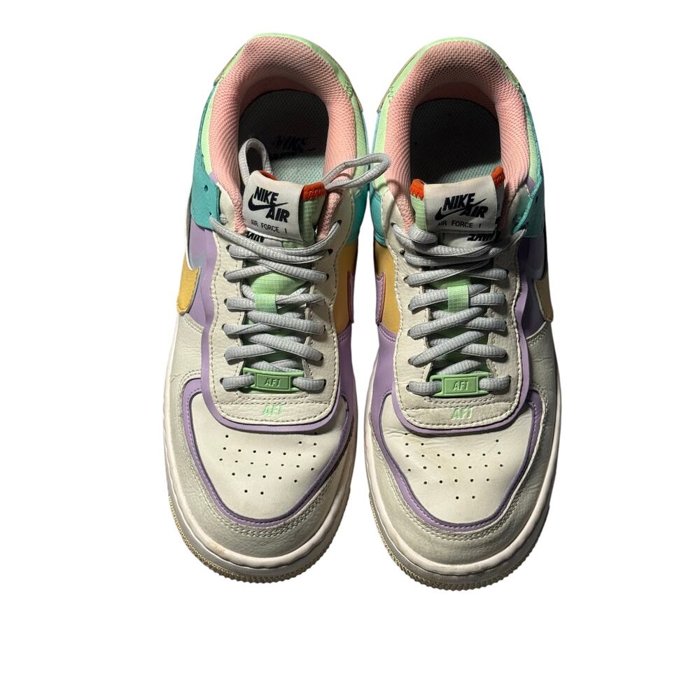 Nike Air Force 1 Shadow Sneakers Women's 9 Pastel Multicolor Low Top Cushioned - Picture 2 of 13